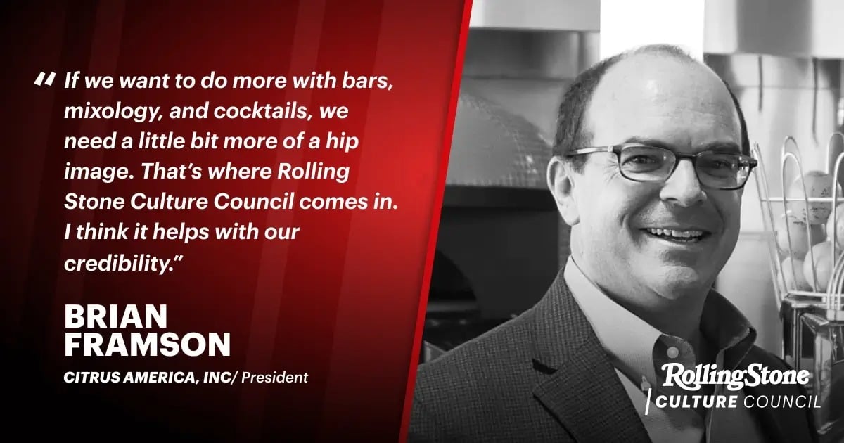 Rolling Stone Culture Council Gives Brian Framson Credibility With a New Market