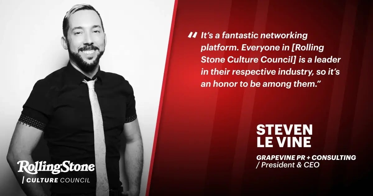 Rolling Stone Culture Council Brings Steven Le Vine Full Circle